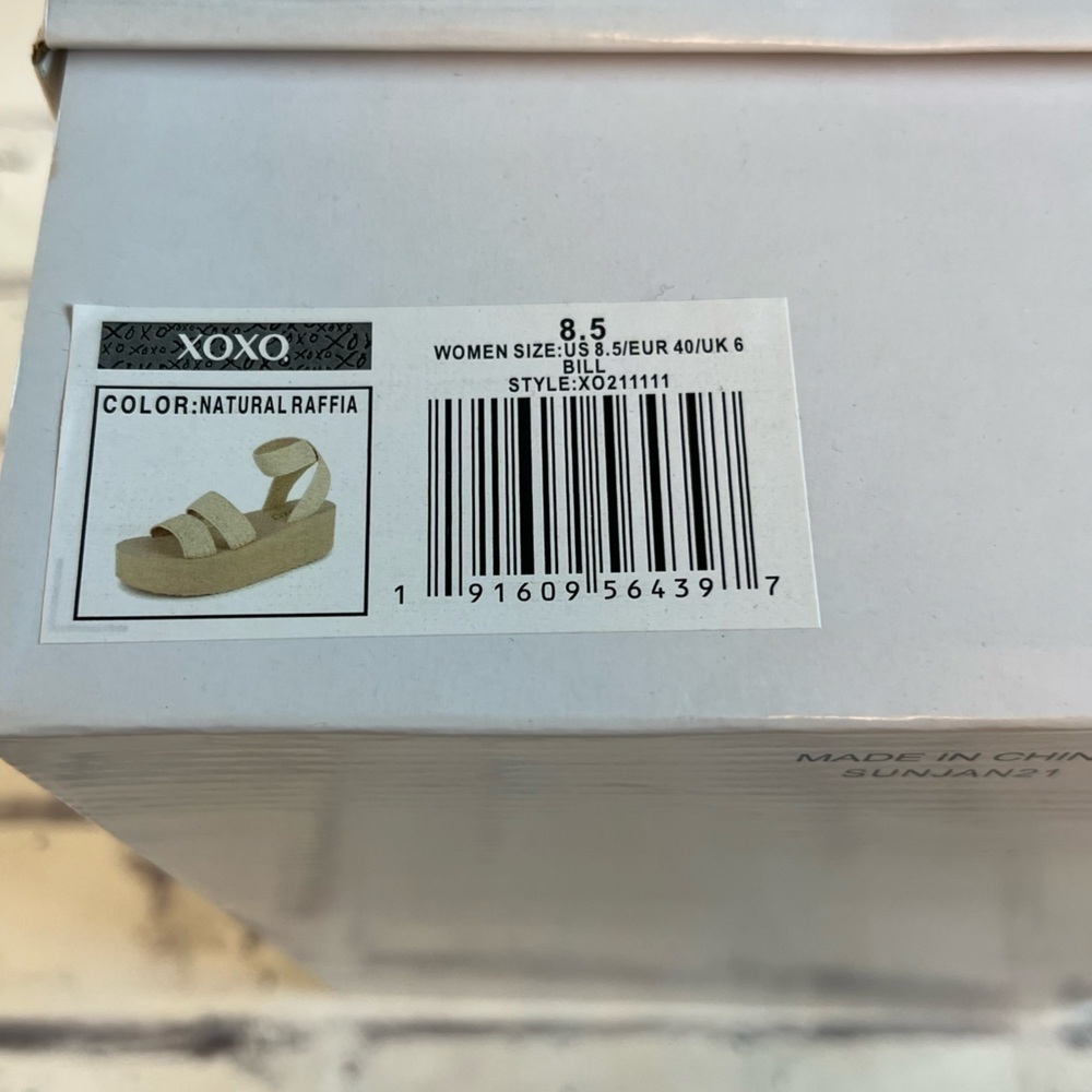 NWT XOXO woman’s Bill foam platform with stretch woven straps size 8.5 - Picture 8 of 11